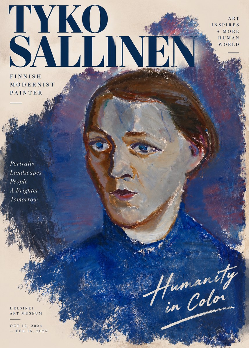 Tyko Sallinen Portrait II No3 - Juliste