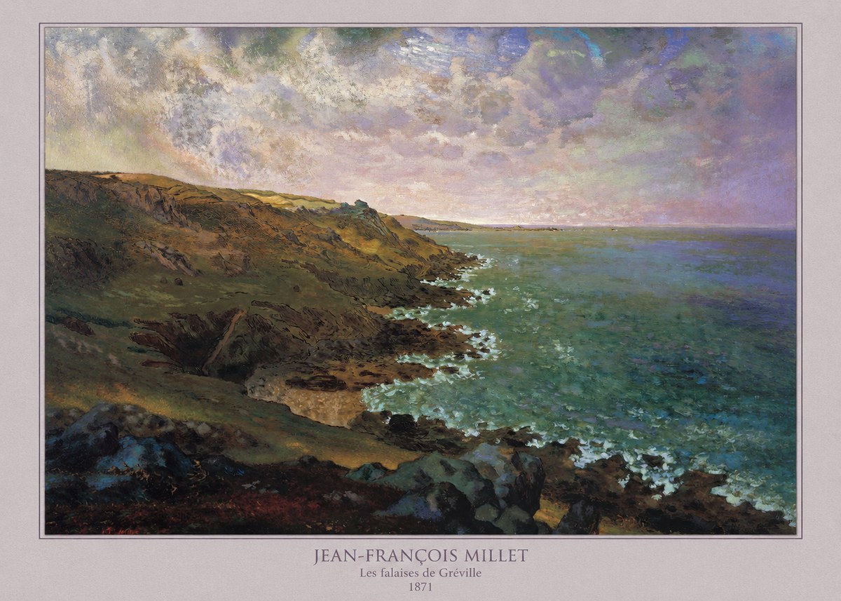 Jean-François Millet Les Falaises De Gréville No5 - Juliste