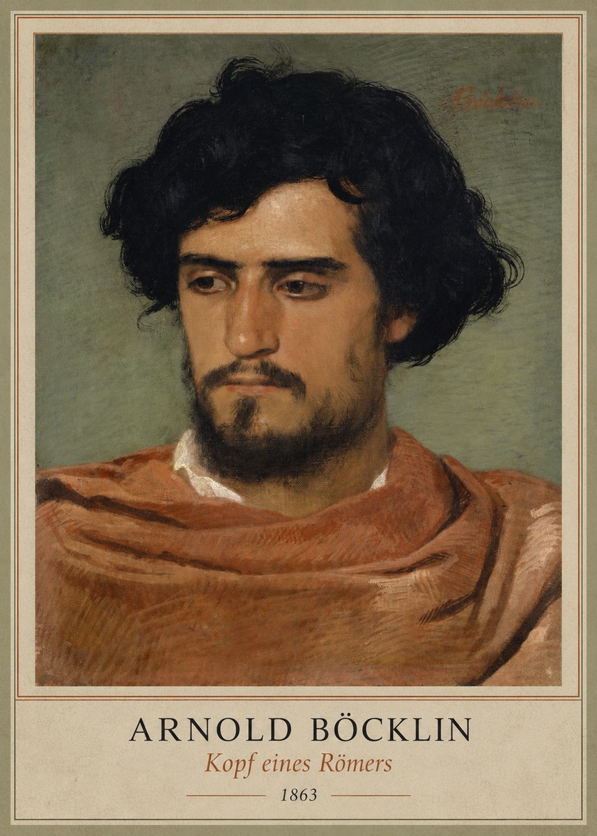Arnold Böcklin Kopf Eines Römers No1 - Juliste