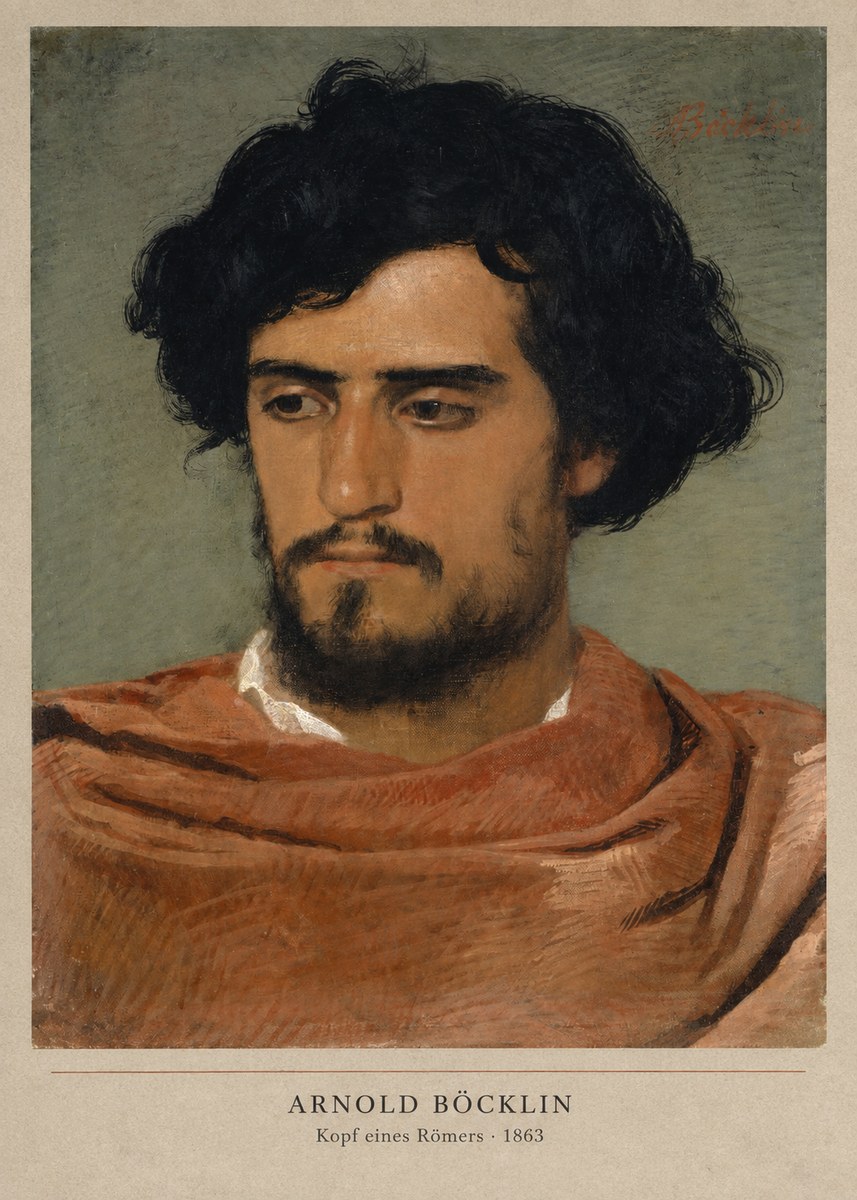 Arnold Böcklin Kopf Eines Römers No2 - Juliste