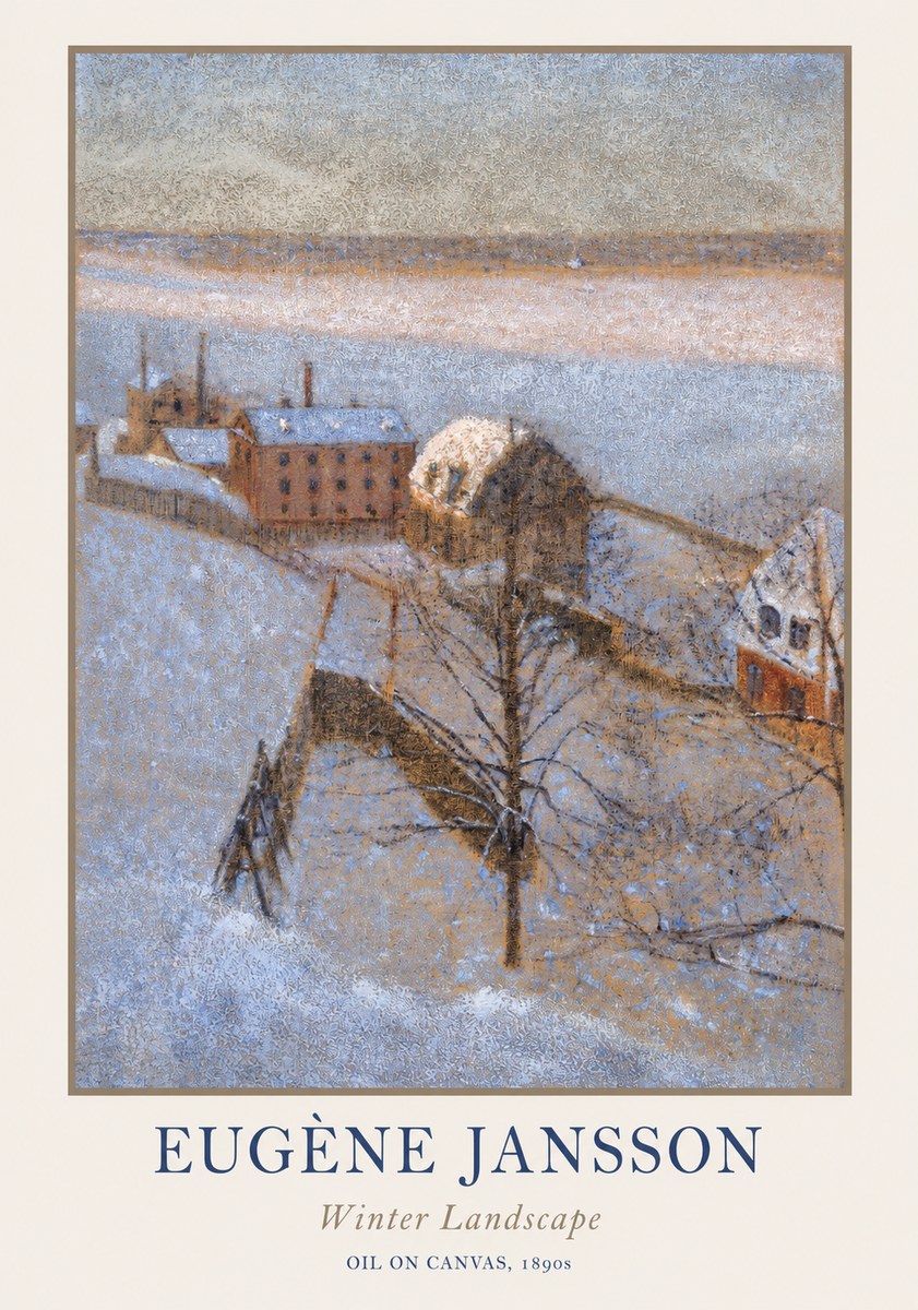 Eugène Jansson Winter Landscape No1 - Juliste