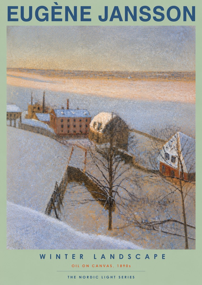 Eugène Jansson Winter Landscape No5 - Juliste