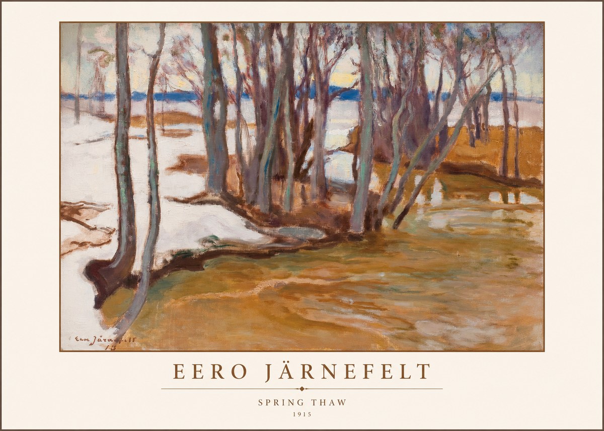 Eero Järnefelt Spring Thaw No1 - Juliste