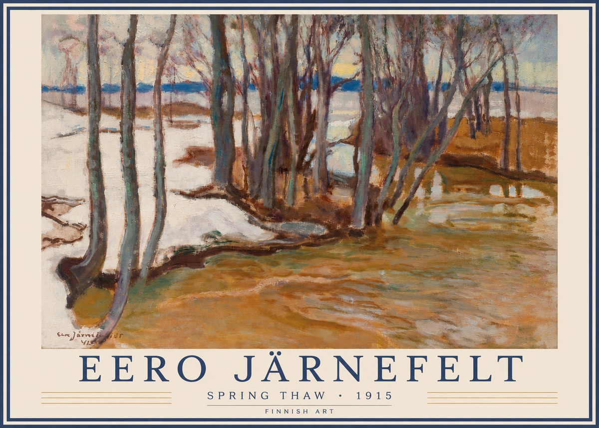 Eero Järnefelt Spring Thaw No3 - Juliste
