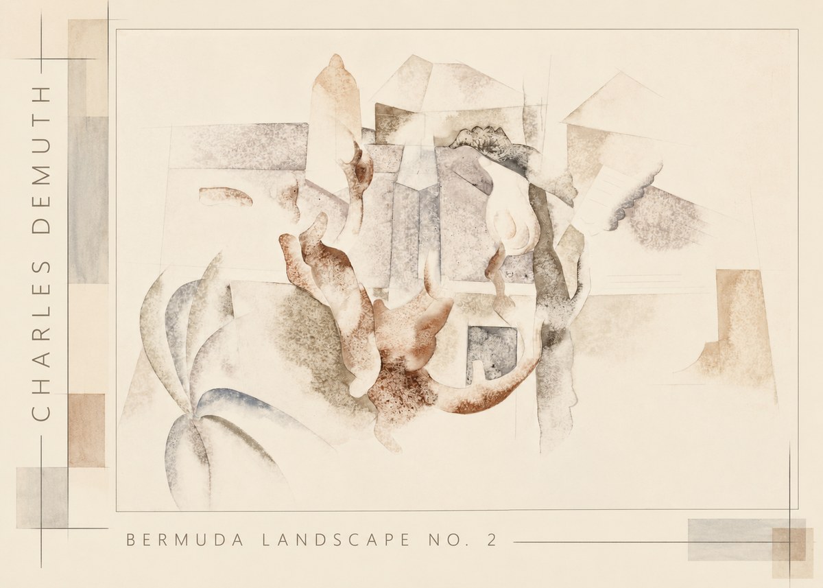 Charles Demuth Bermuda Landscape No. 2 No2 - Juliste