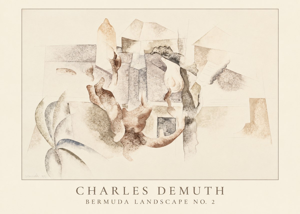 Charles Demuth Bermuda Landscape No. 2 No4 - Juliste