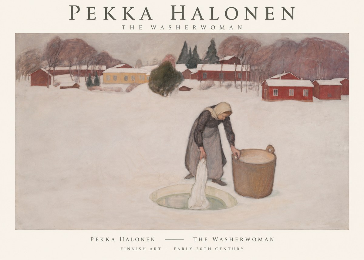 Pekka Halonen The Washerwoman No1 - Juliste