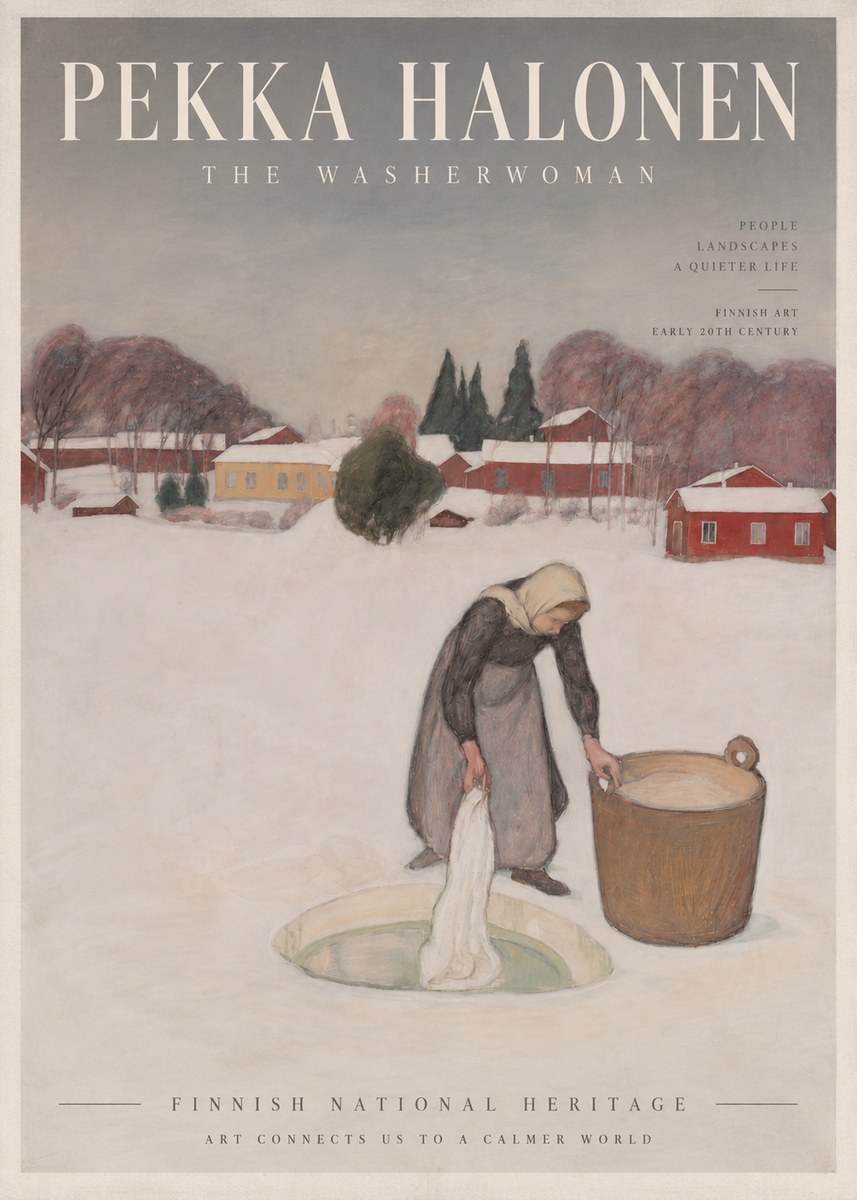 Pekka Halonen The Washerwoman No3 - Juliste