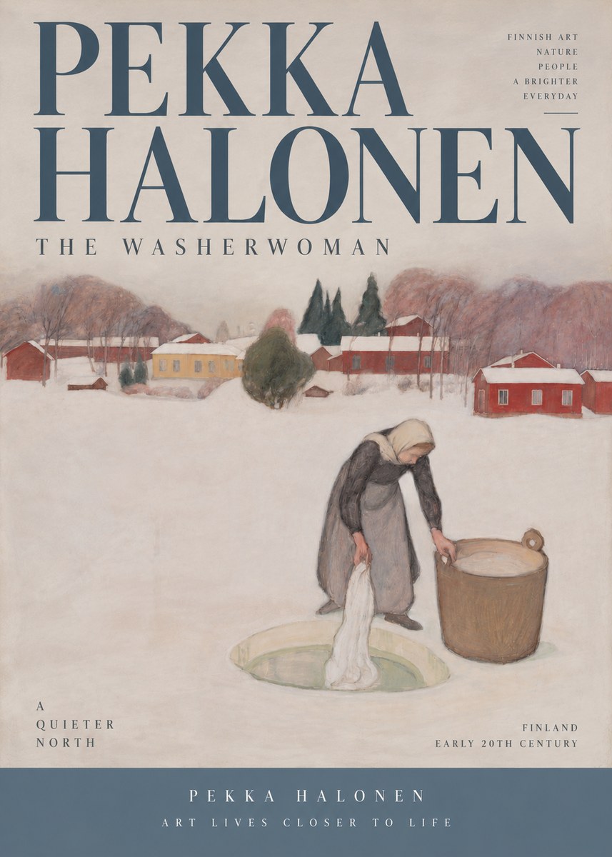 Pekka Halonen The Washerwoman No4 - Juliste