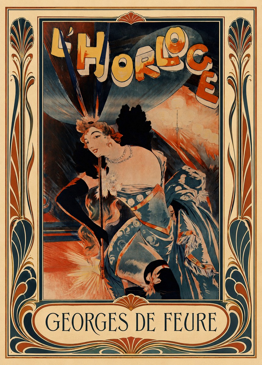 Georges de Feure L'horloge III No3 - Juliste