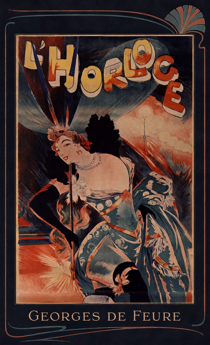 Georges de Feure L'horloge III No6 - Juliste
