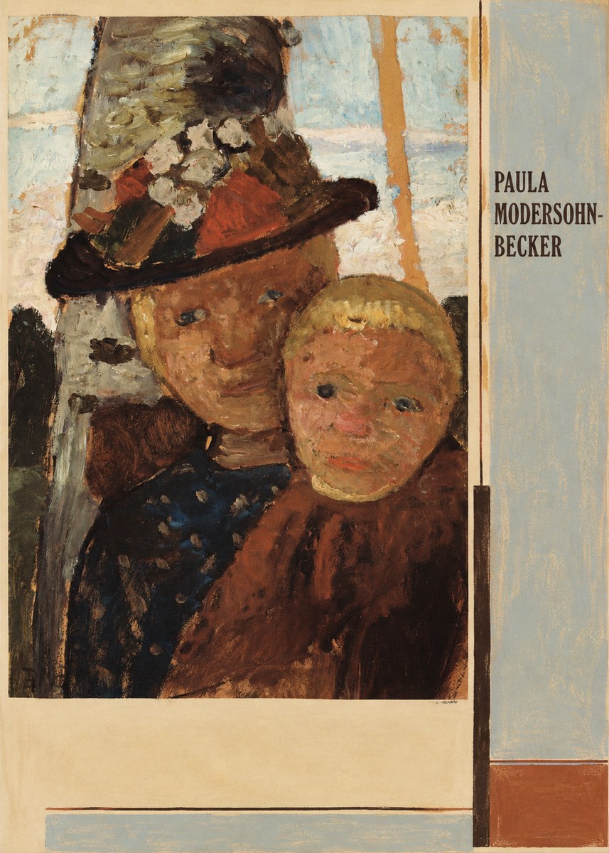 Paula Modersohn-Becker Mother and Child with Hat No4 - Juliste