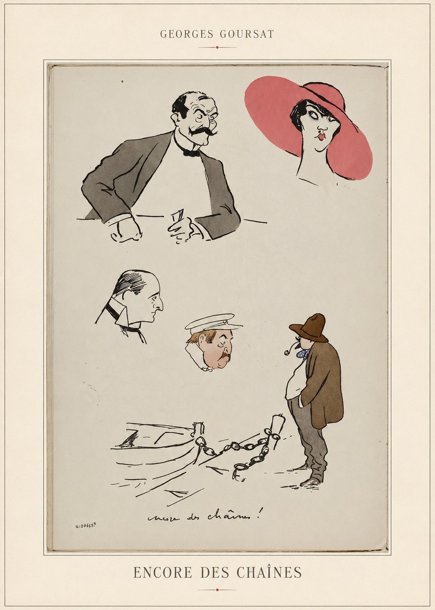 Georges Goursat Encore Des Chaînes! No4 - Juliste