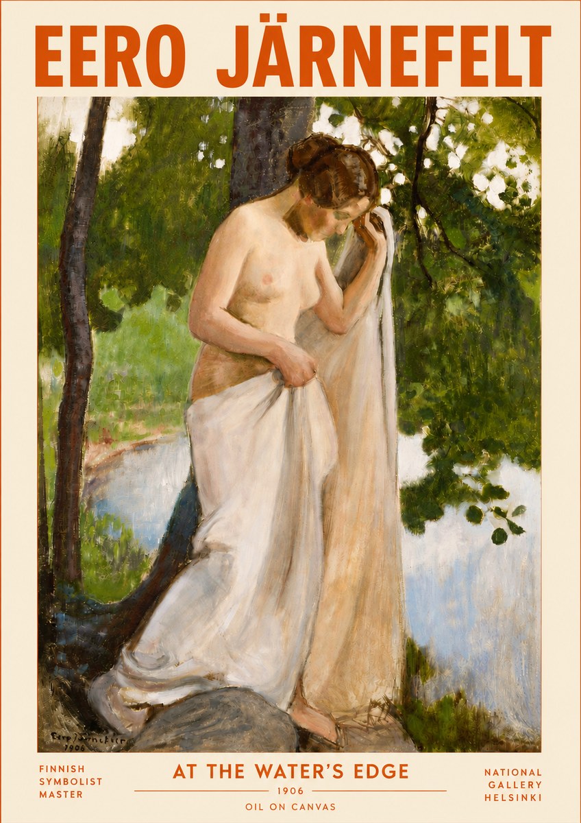Eero Järnefelt At the Water's Edge No4 - Juliste