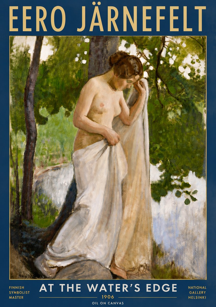 Eero Järnefelt At the Water's Edge No6 - Juliste