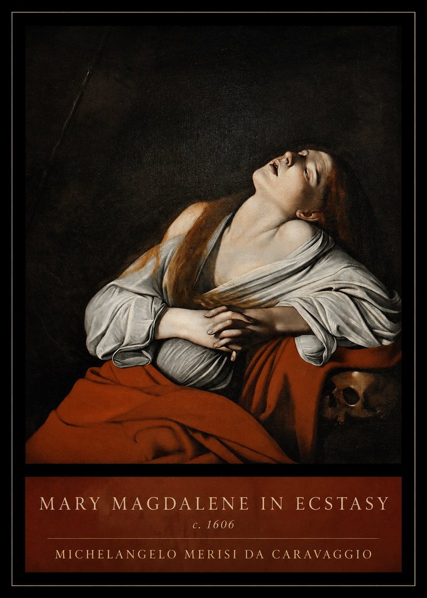Michelangelo Merisi da Caravaggio Mary Magdalene in Ecstasy No3 - Juliste
