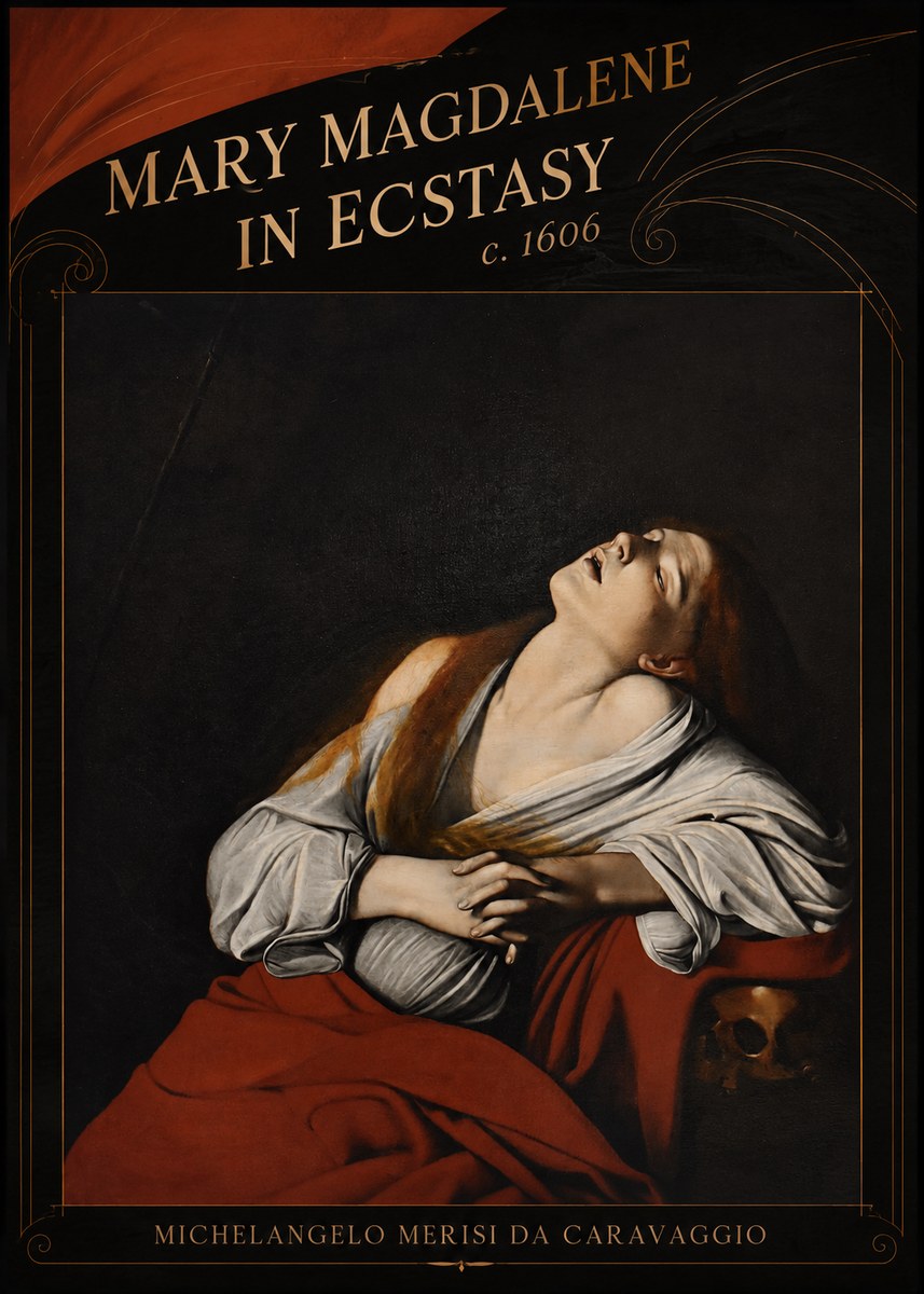 Michelangelo Merisi da Caravaggio Mary Magdalene in Ecstasy No6 - Juliste