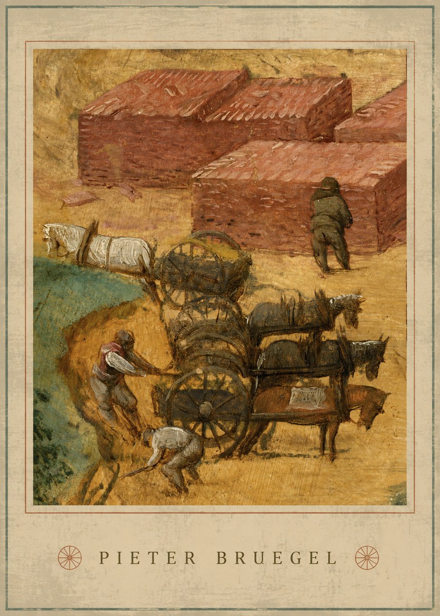 Pieter Bruegel The Brickmakers No4 - Juliste