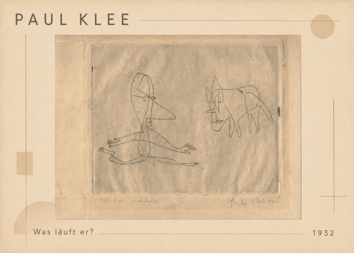 Paul Klee Was Läuft Er? No1 - Juliste