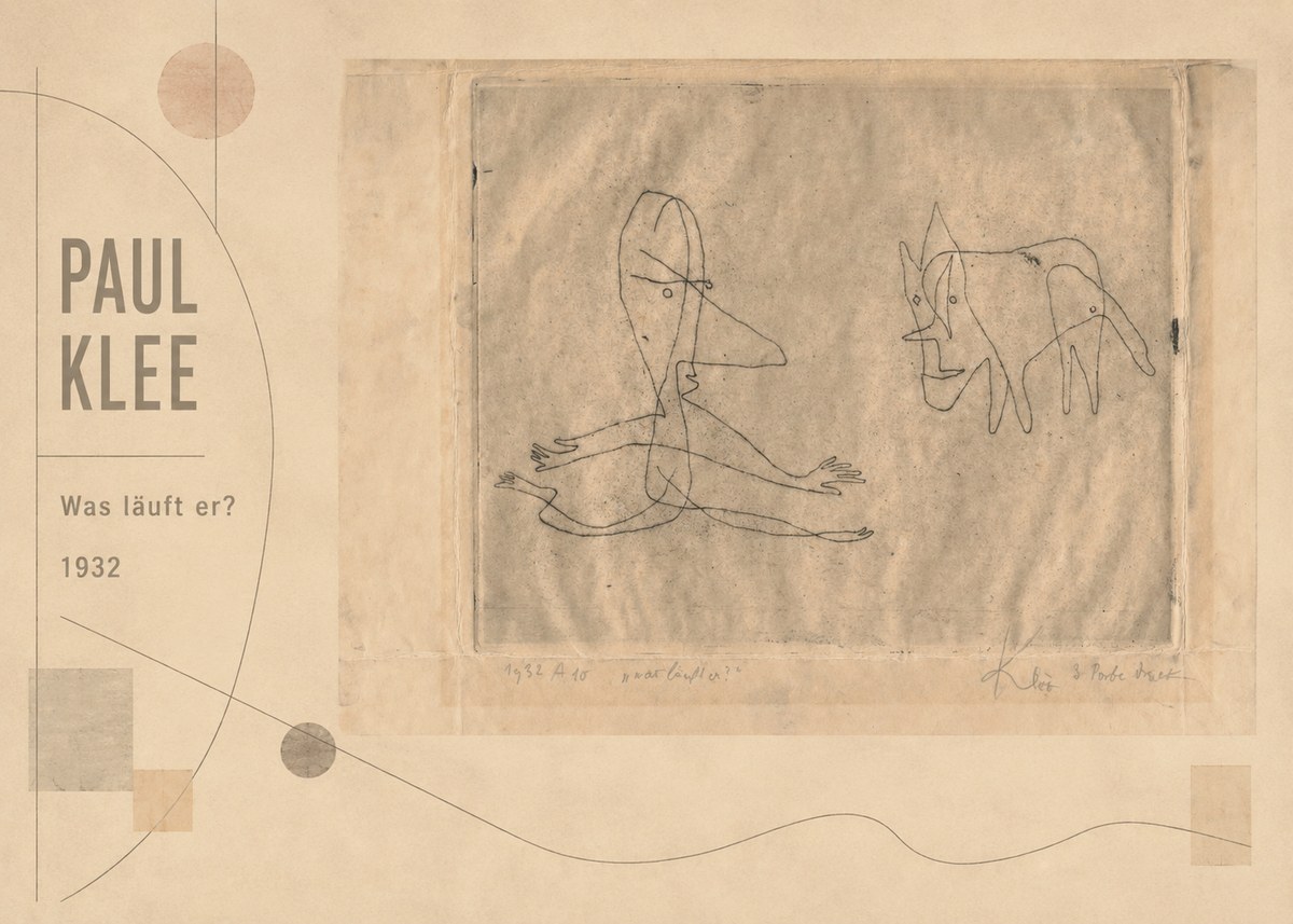Paul Klee Was Läuft Er? No2 - Juliste