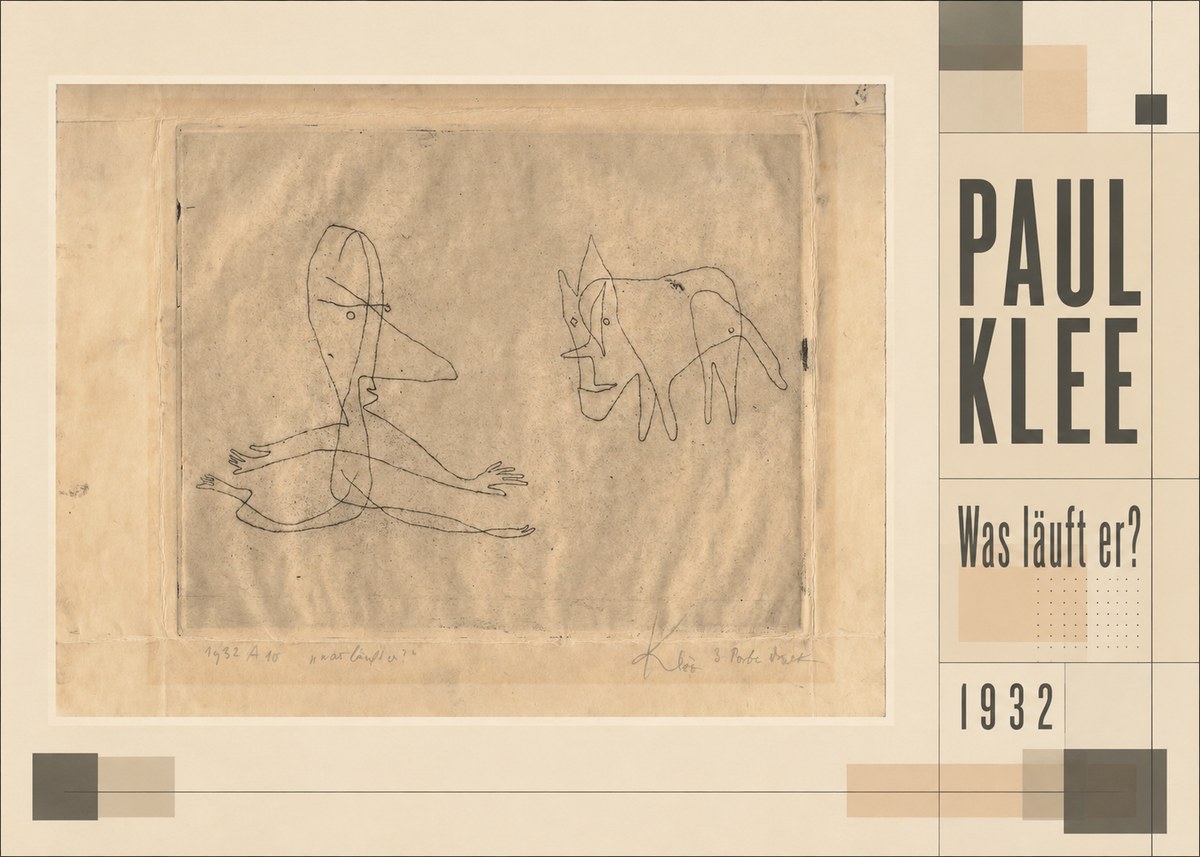 Paul Klee Was Läuft Er? No3 - Juliste