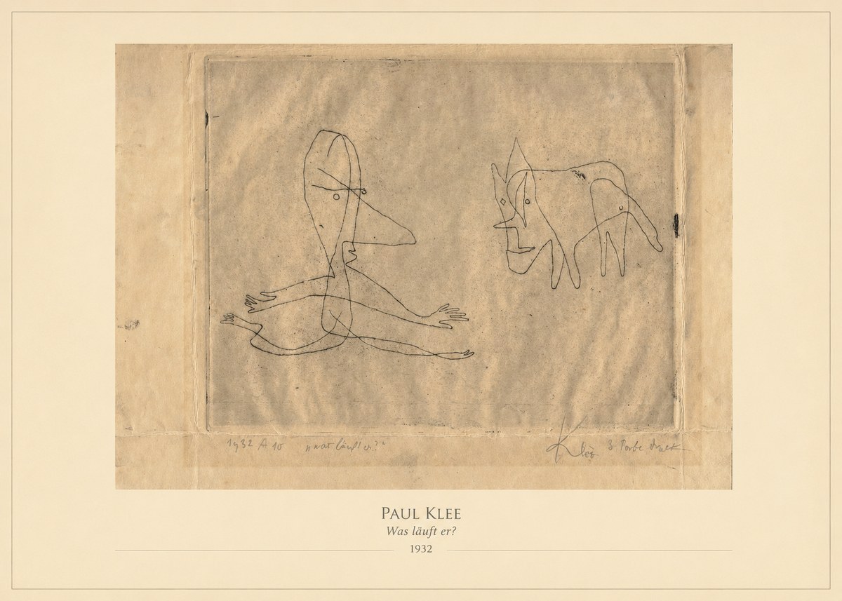 Paul Klee Was Läuft Er? No4 - Juliste