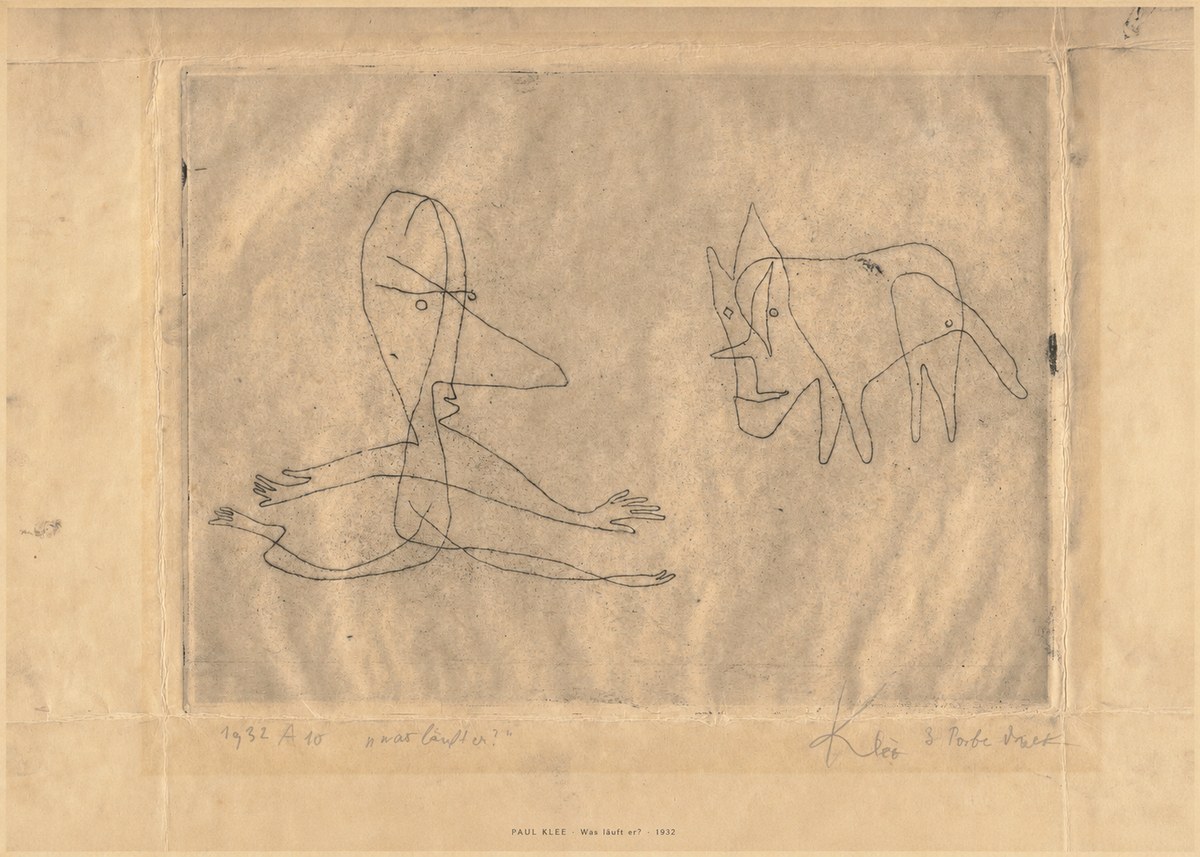 Paul Klee Was Läuft Er? No6 - Juliste