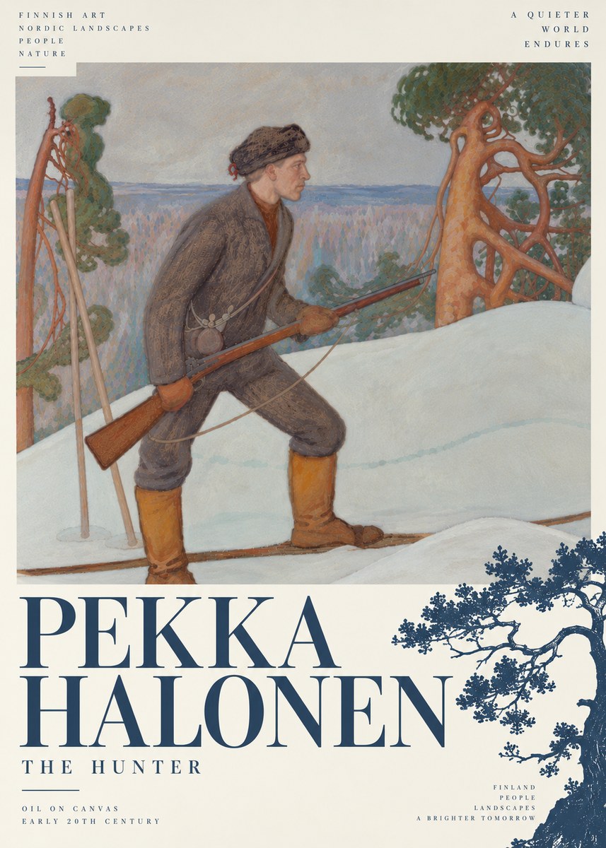 Pekka Halonen The Hunter No6 - Juliste