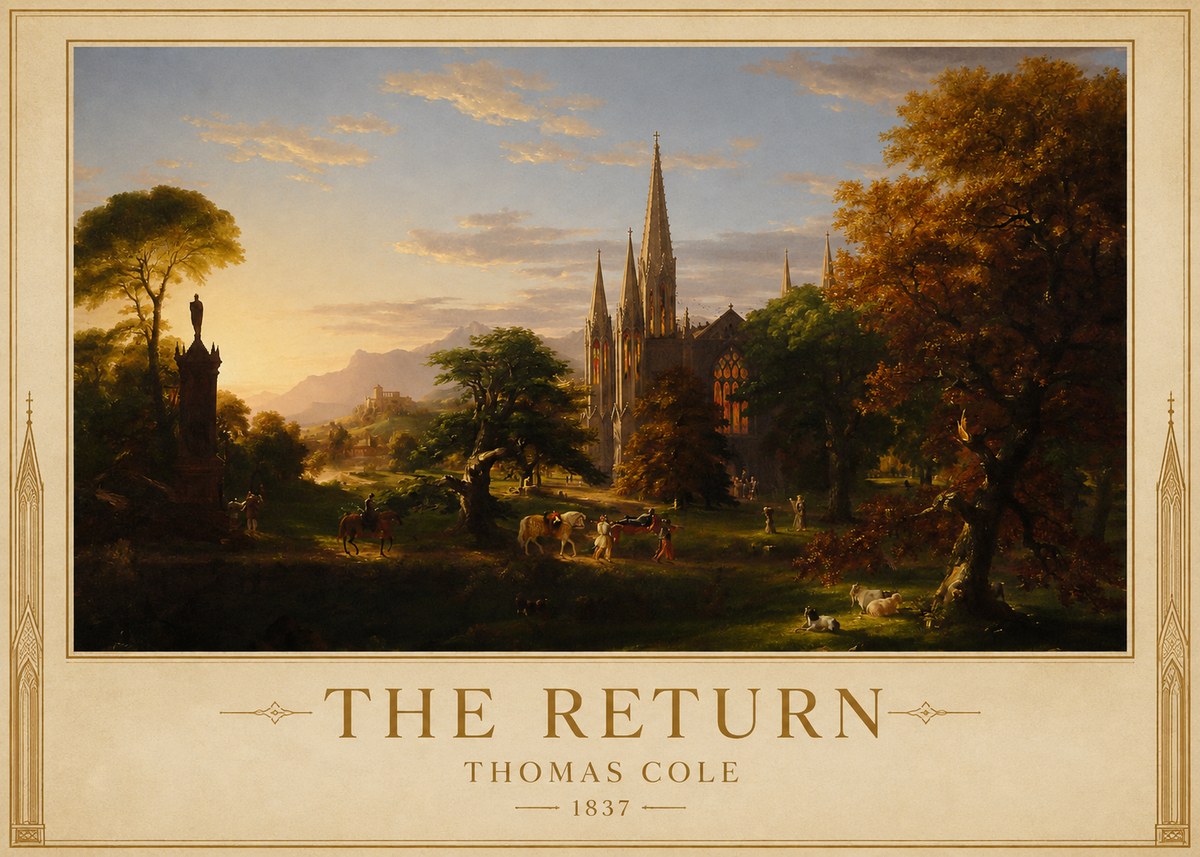 Thomas Cole The Return III No1 - Juliste