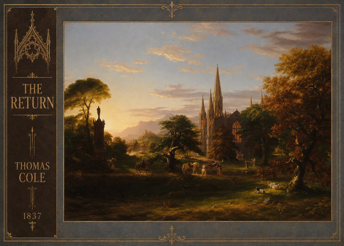 Thomas Cole The Return III No2 - Juliste