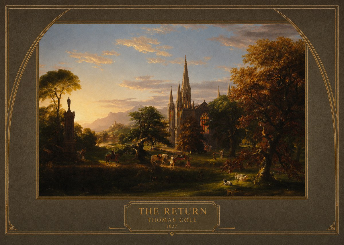 Thomas Cole The Return III No4 - Juliste