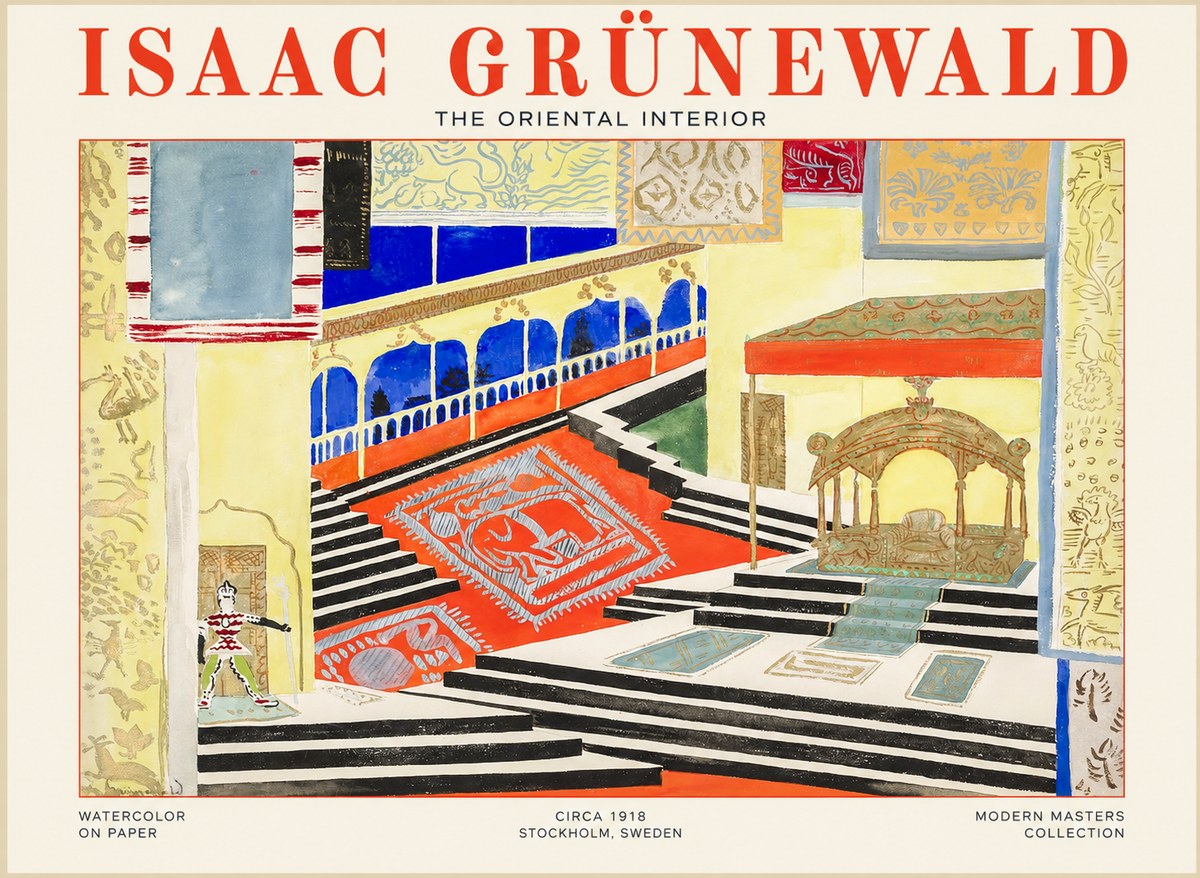 Isaac Grünewald The Oriental Interior No1 - Juliste