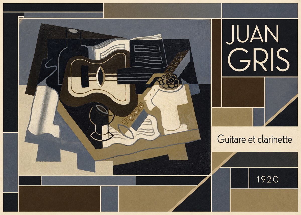 Juan Gris Guitare Et Clarinette No5 - Juliste