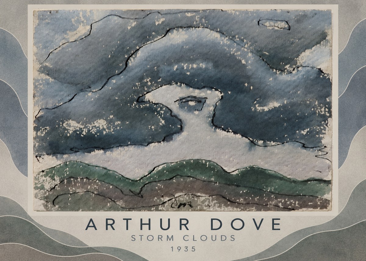Arthur Dove Storm Clouds No1 - Juliste