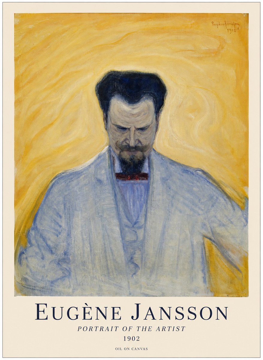 Eugène Jansson Portrait of the Artist II No1 - Juliste