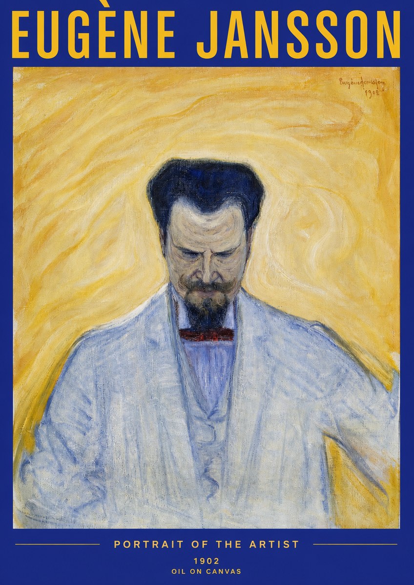 Eugène Jansson Portrait of the Artist II No2 - Juliste