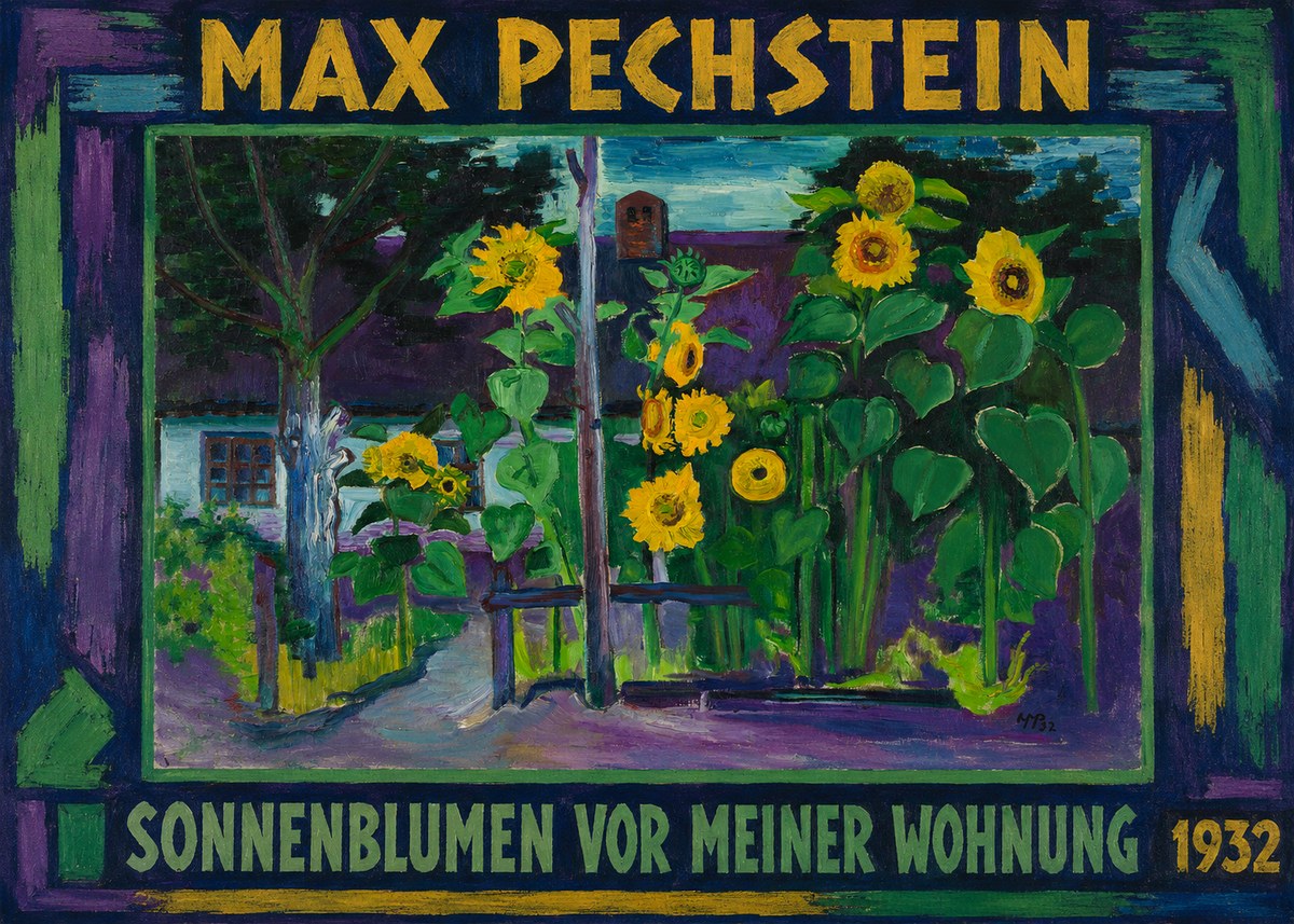 Max Pechstein Sonnenblumen Vor Meiner Wohnung No1 - Juliste
