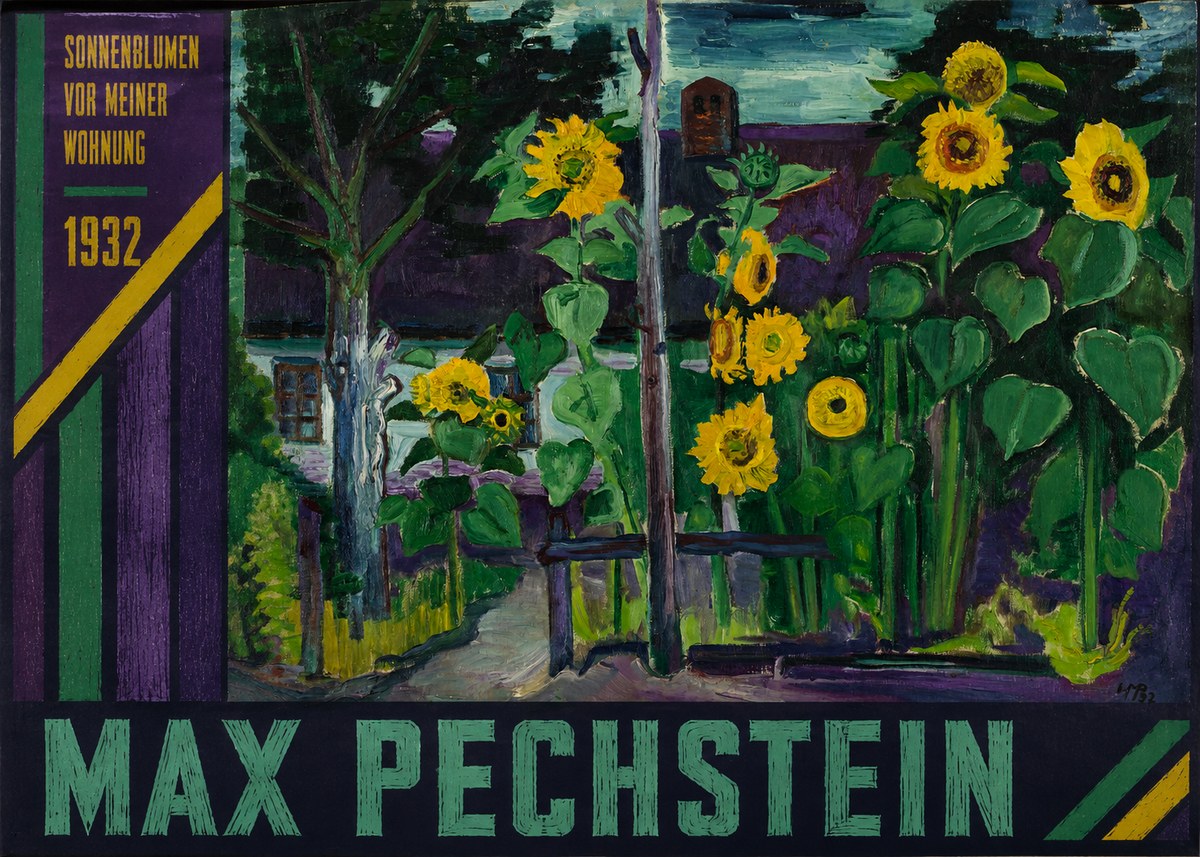 Max Pechstein Sonnenblumen Vor Meiner Wohnung No5 - Juliste