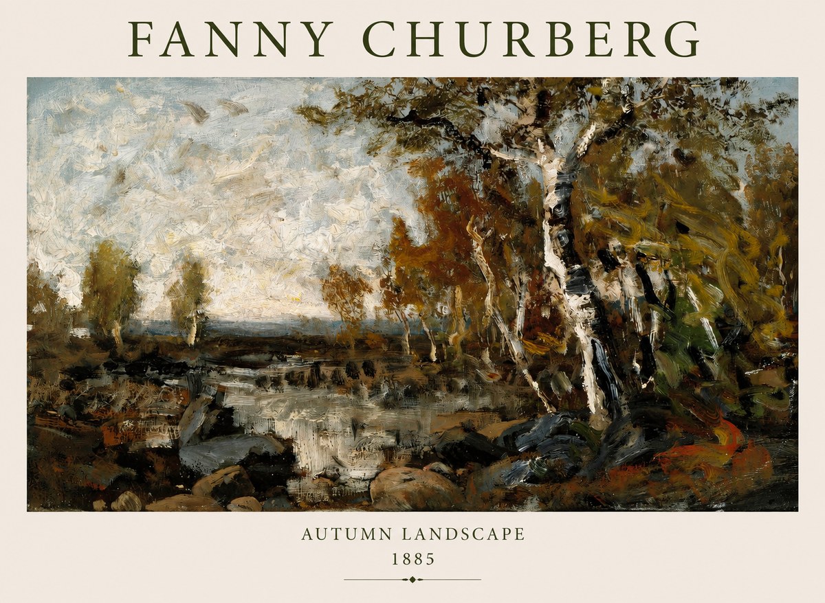 Fanny Churberg Autumn Landscape No1 - Juliste