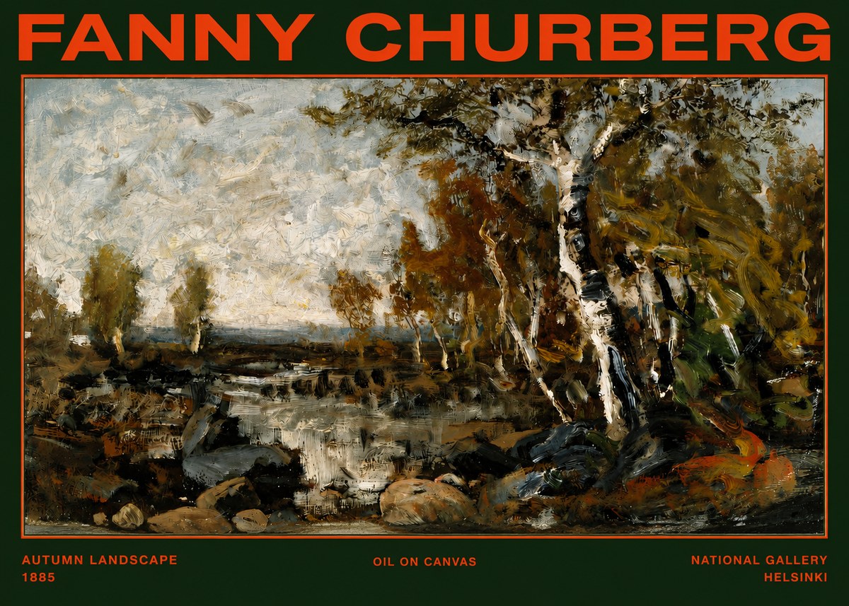 Fanny Churberg Autumn Landscape No2 - Juliste
