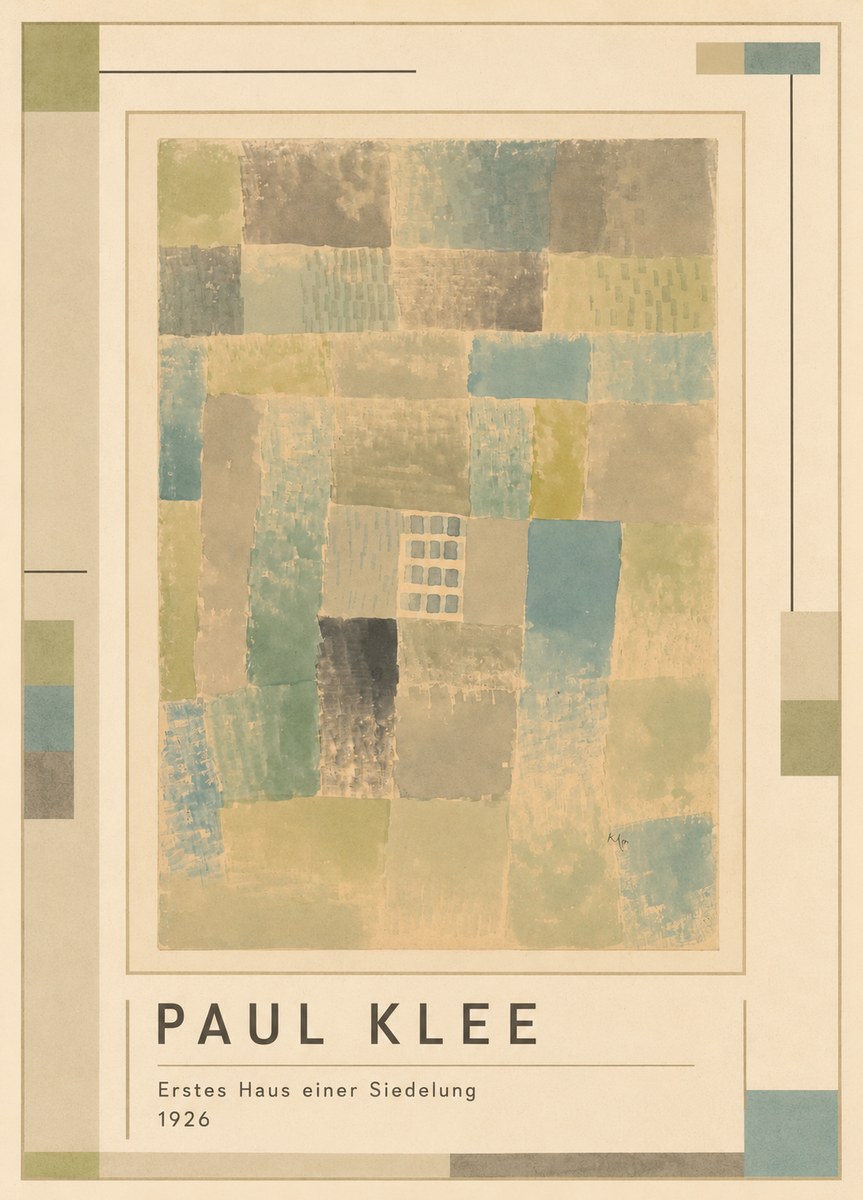 Paul Klee Erstes Haus Einer Siedelung No1 - Juliste