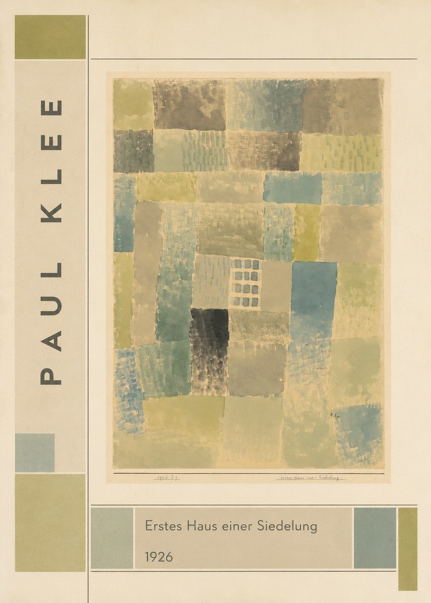 Paul Klee Erstes Haus Einer Siedelung No2 - Juliste