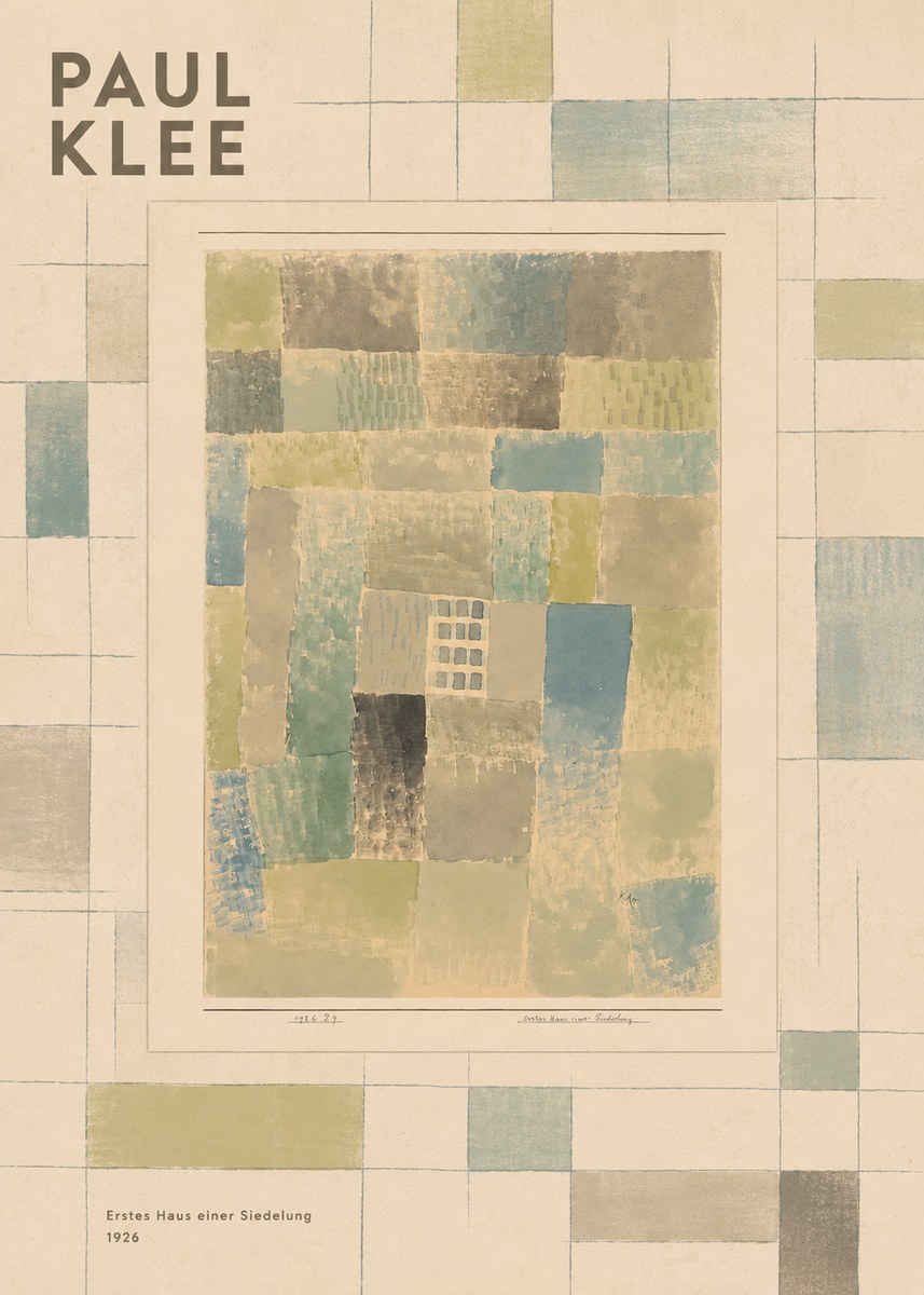 Paul Klee Erstes Haus Einer Siedelung No5 - Juliste