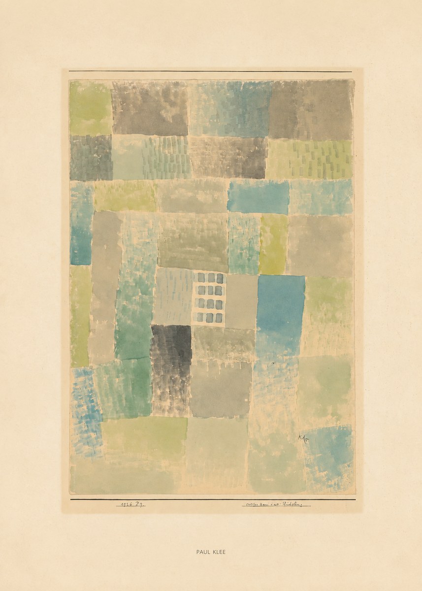 Paul Klee Erstes Haus Einer Siedelung No6 - Juliste