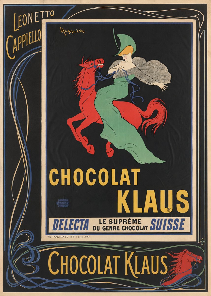 Leonetto Cappiello Chocolat Klaus III No2 - Juliste