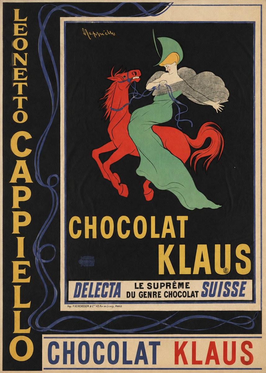 Leonetto Cappiello Chocolat Klaus III No4 - Juliste
