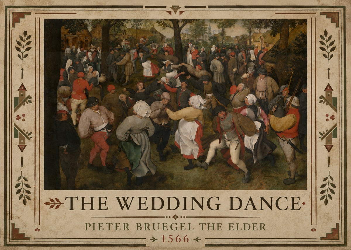 Pieter Bruegel The Wedding Dance II No2 - Juliste