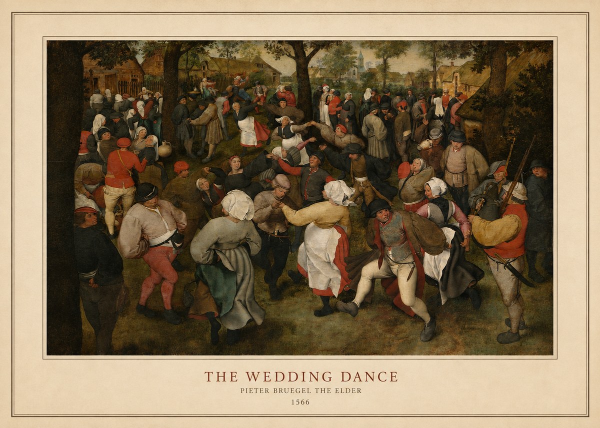 Pieter Bruegel The Wedding Dance II No4 - Juliste