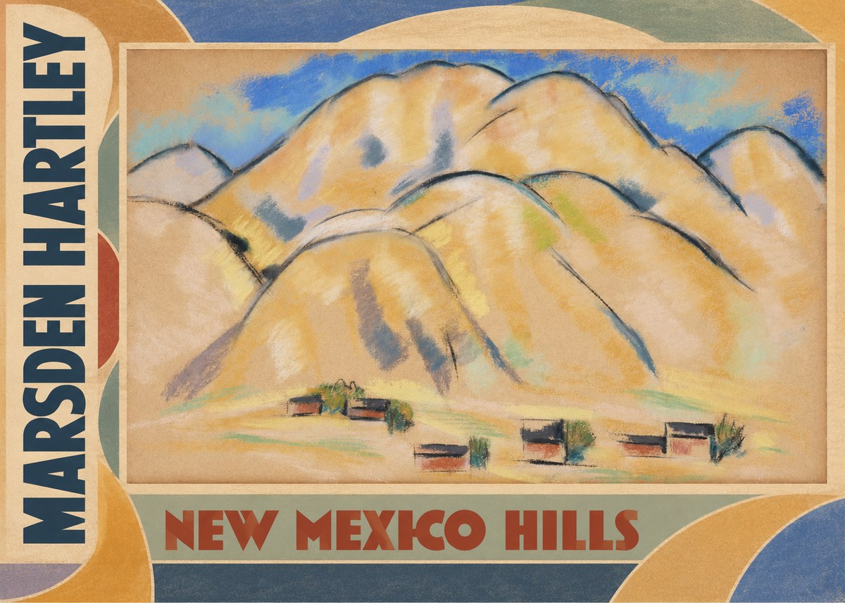 Marsden Hartley New Mexico Hills No3 - Juliste