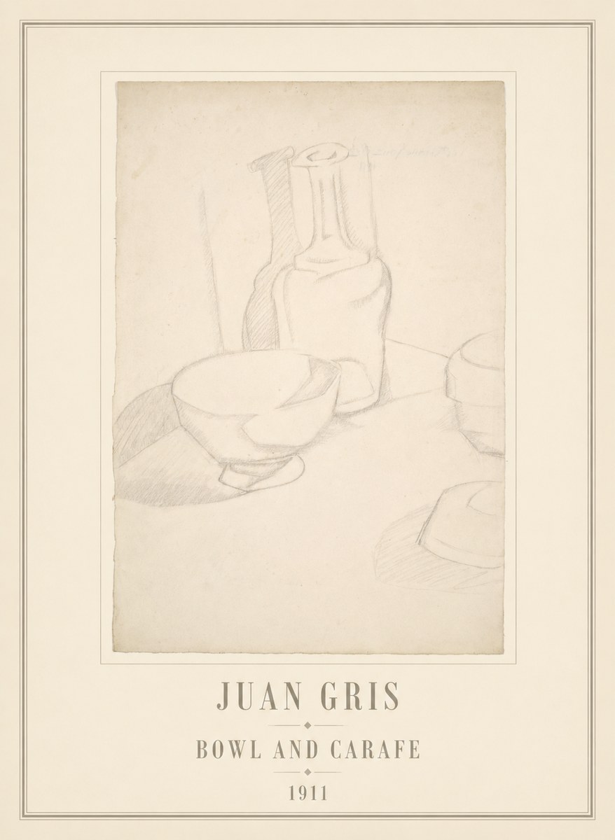 Juan Gris Bowl and Carafe No6 - Juliste